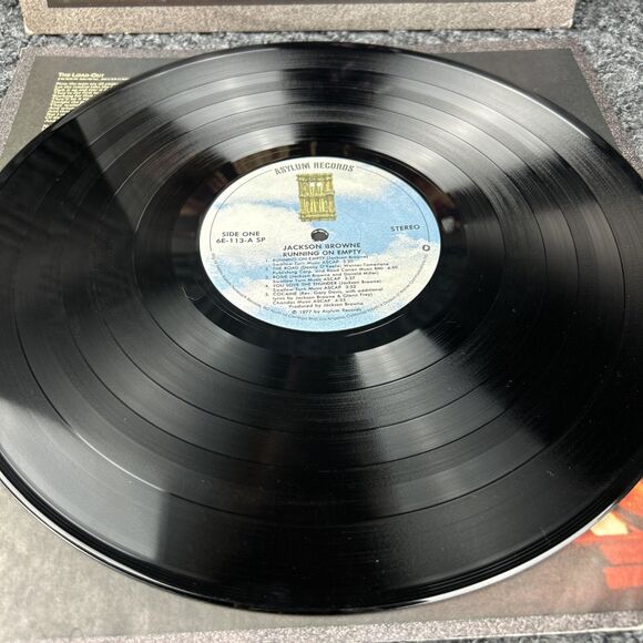 Jackson Brown Running On Empty 1977 Vinyl LP Asylum Records 6E-113 - Picture 3 of 9
